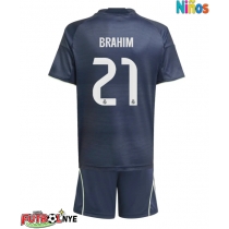Camiseta Real Madrid Brahim Diaz #21 Visitante Equipación para niños 2025-26 manga corta (+ pantalones cortos)